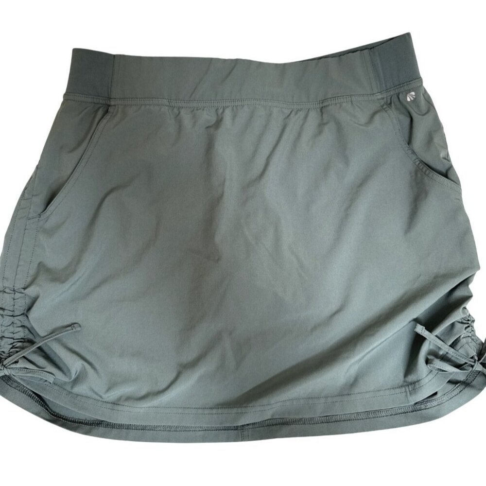 Marika Womens Green Skort With Side Pockets & Adjustable Drawstrings XL